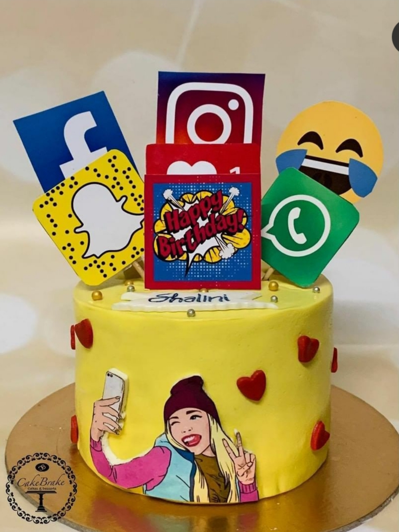 Bakerdays  Personalised Snapchat Filter Birthday Cakes  bakerdays