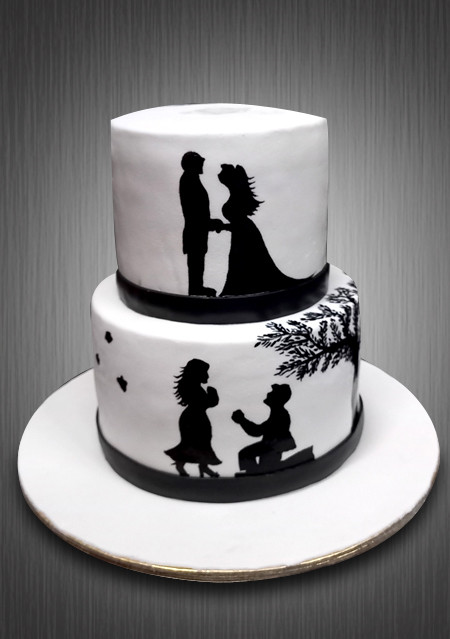 Love couple designer cakes