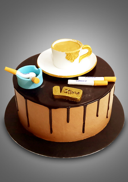 Cafe theme cake