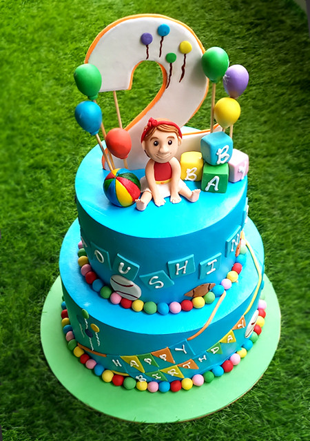 2nd year birthday cake