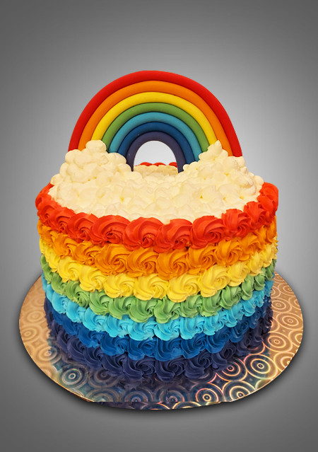 Pastel Rainbow Layer Cake | Evan's Kitchen Ramblings