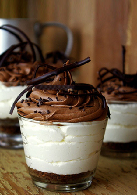 Chocolate Cheesecake in cup