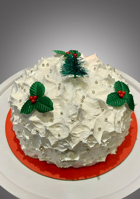 Christmas Cake with Frosting