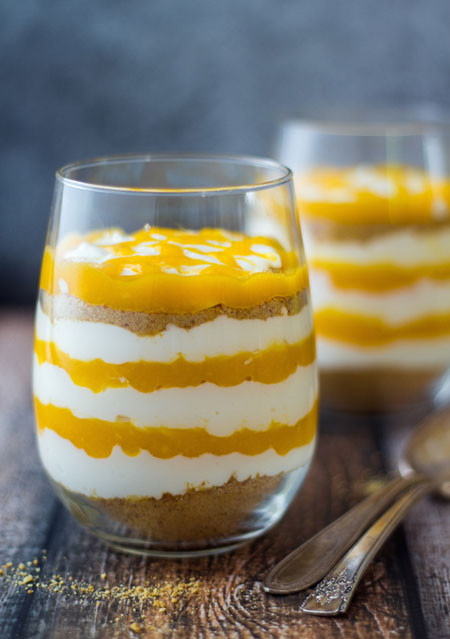 Mango Cheesecake in cup