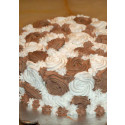 Choco Vanilla Rosette Cake