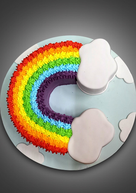 Over the rainbow cake