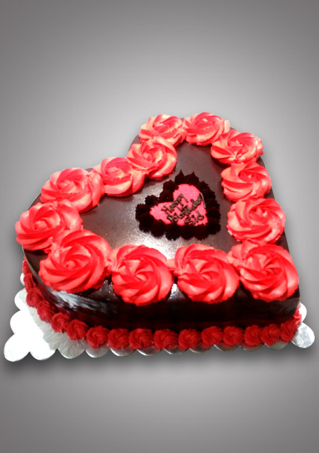 Hearty Rose Cake