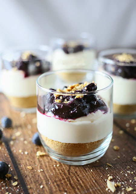 Blueberry Cheesecake in cup