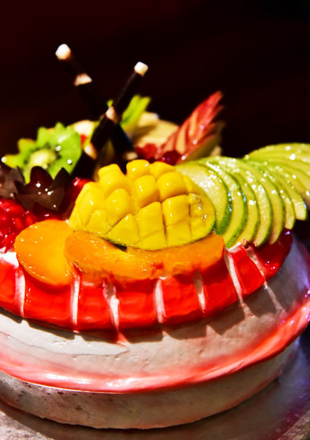 Fruit Salad Cake