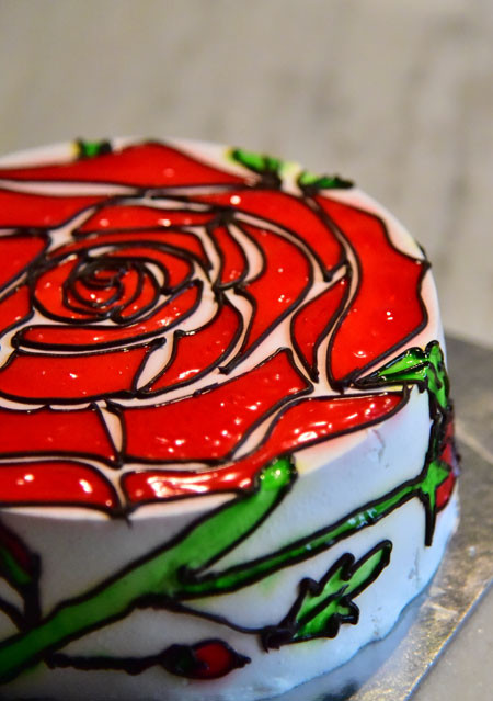 Crystal Rose Cake