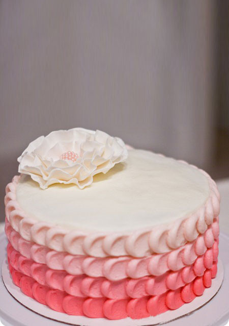 Strawberry Petal Cake